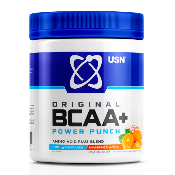 USN BCAA Power Punch+ 400g – Aminozuur Poeder voor Spierherstel & Uithoudingsvermogen - Afbeelding 2