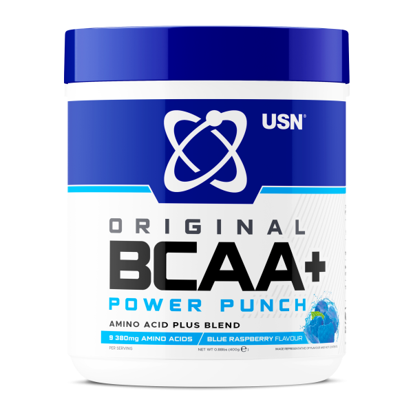 USN BCAA Power Punch+ 400g – Aminozuur Poeder voor Spierherstel & Uithoudingsvermogen - Afbeelding 3