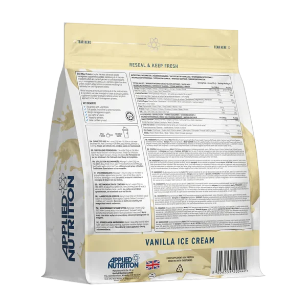 Applied Nutrition Diet Protein 1kg – Eiwitshake met CLA & L-Carnitine - Afbeelding 2
