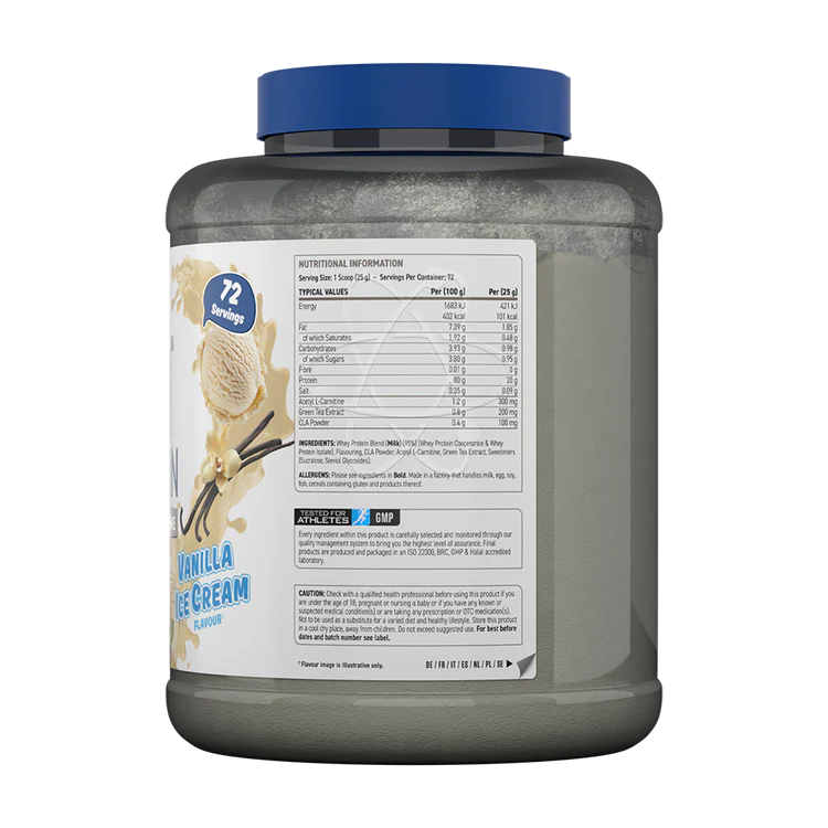 Applied Nutrition Diet Protein 1800g β Eiwitshake met CLA & L-Carnitine - Afbeelding 2