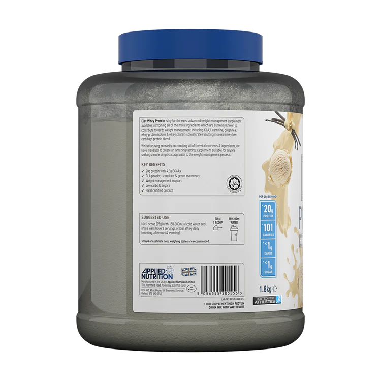 Applied Nutrition Diet Protein 1800g β Eiwitshake met CLA & L-Carnitine - Afbeelding 3